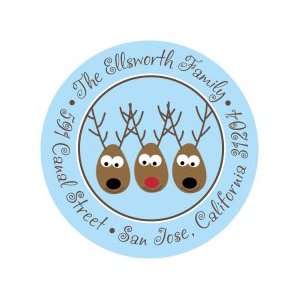  Six Little Reindeer Stickers