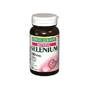  Natures Bounty Natural Selenium Tablets 200 Mcg 50 