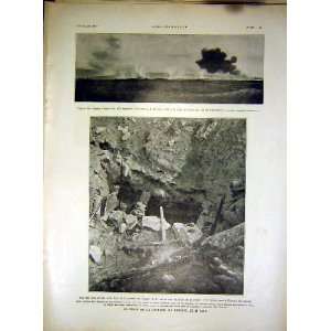   Cave Trench War Dames Military French Print 1917