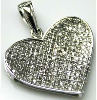 14KT Gold Womens Diamond Charm Cross Heart Love Pendant  
