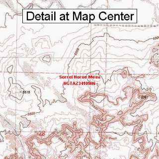  USGS Topographic Quadrangle Map   Sorrel Horse Mesa 