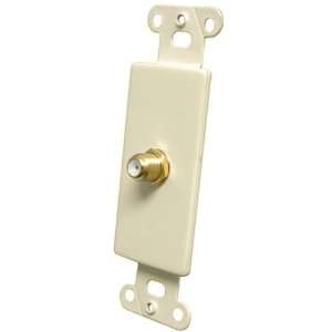   Systems IW 1FGA F Connector Jack Plate (Almond, 1 Connection