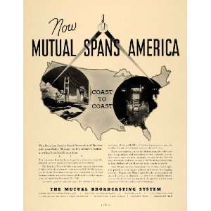  1936 Ad Mutual Broadcasting System Station Network KVOD 