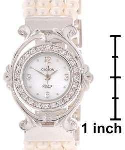 Womens Cultured Freshwater Pearl Bracelet Watch  