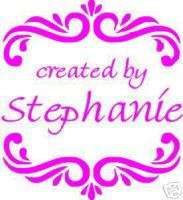UNMOUNTED PERSONALIZED CREATED BY RUBBER STAMPS  
