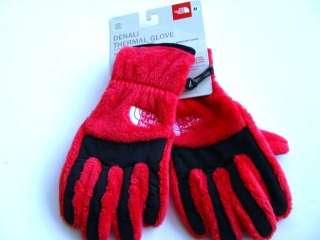 North Face Womens Denali Thermal Hi Loft Fleece Gloves M ~Pink~ NEW 