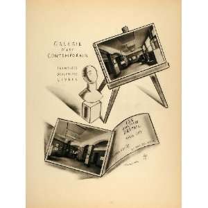  1928 Lithograph Galerie Art Contemporain Paris Foujita 
