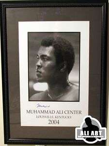 MUHAMMAD ALI AUTOGRAPH LIMITED EDITION FRAMED POSTER  