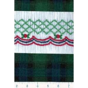  45 Wide *Plaid Smocked double border Fabric By The Yard 