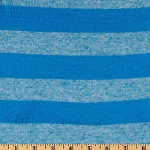  58 Wide Designer Smocked Jersey Knit Stripes Ocean Fabric 