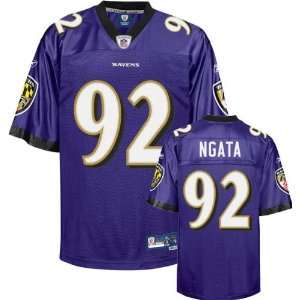  Haloti Ngata Purple Reebok NFL Premier Baltimore Ravens Jersey 