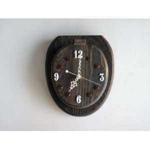  Commode Stained (Black) Wall Clock 