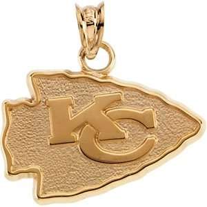  14K Yellow Gold Kansas City Chiefs Pendant Sports 