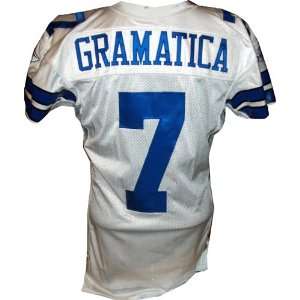  Martin Gramatica #7 Cowboys Game Issued White Jersey 