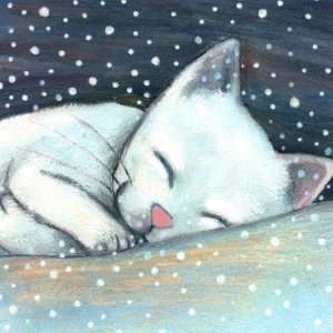  cute kitten in winter Buttons Arts, Crafts & Sewing