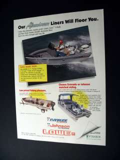 Lowe Model 1620 Fishing Boat 1990 print Ad  