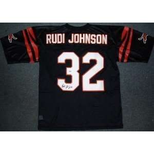  Rudi Johnson Autographed Uniform   Prostyle Sports 