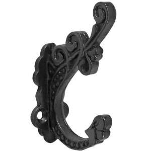  Decorative Cast Iron Victorian Style Double Coat Hook 