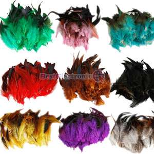 50pcs Rooster feathers 4 7 color&quan​tity optional NEW  