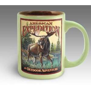  Bull Moose Vintage Art Coffee Mug