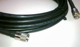 100ft RG8u Coax Cable with AMPHENOL PL259s attached  