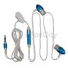   in ear stereo headset w on off mic blue quantity 1 enjoy hands free