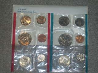 1979 P&D (12 Coin) Uncirculated U.S. Mint Set (2 SBA DOLLARS)  