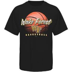 Wake Forest Demon Deacons Black Basketball T shirt  Sports 