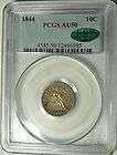 1844 Seated Liberty Dime (RARE) PCGS AU 50