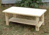 Log Coffee Table Rustic Console Table NEW  