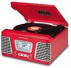 crosley autorama turntable red cr711 re record player 1950 vintage