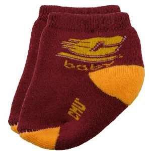 Central Michigan Chippewas Infant Maroon Gold Team Logo Baby Socks (9 