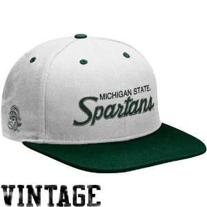  Nike Michigan State Spartans White Green Vault Snapback 