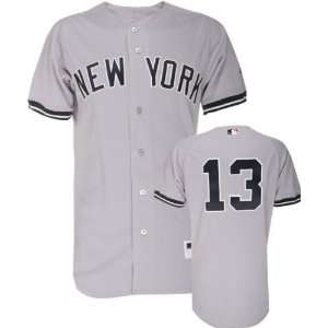  Alex Rodriguez Majestic MLB Road Grey Authentic New York 