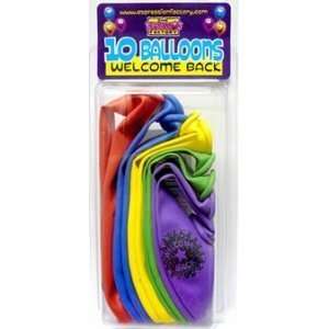   Factory Pack Of 10 Welcome Back Latex Balloons Toys & Games