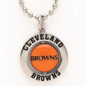   CLEVELAND BROWNS OFFICIAL LOGO MEDALLION NECKLACE