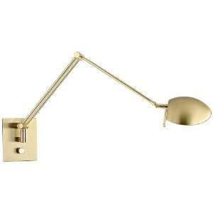   Bernie Turbo Brass LED Swing Arm Wall Lamp