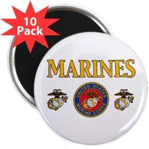  2.25 Magnet (10 Pack) Marines United States Marine Corps 
