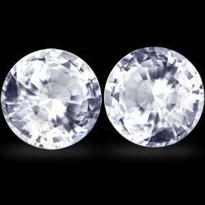  1.78 Carat Loose Sapphires Round Cut Pair Jewelry