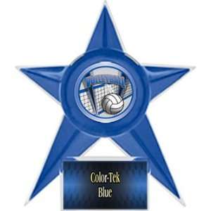  Volleyball Stellar Ice 7 Trophy BLUE STAR/BLUE TEK PLATE 