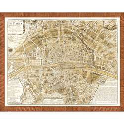 Map of Paris Framed Print  