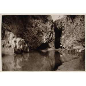  1926 Basalt Rock Alcantara River Valley Sicily Sicilia 