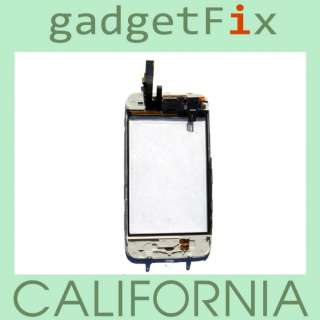 White iphone 3GS touch screen digitizer front assembly  