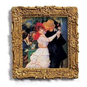  Danse a la Bougival   Gold Frame Magnet with pop out easel 