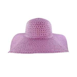  Faddism Stylish Women Summer Straw Hat Purple Design 