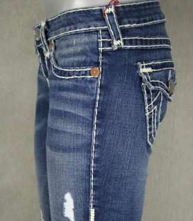   Religion Jeans Womens Joey Super T Medium LAREDO w/ Rips 10503NBT2