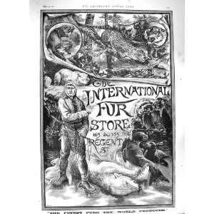  1888 ADVERTISEMENT INTERNATIONAL FUR STORE LONDON
