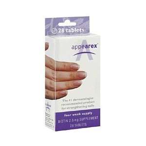  Appearex 2.5 Mg Biotin Nail Strengthening Tablets 28 