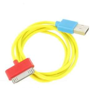  [Total 4 Colors] 1M Color USB Cable for iPad / iPhone 