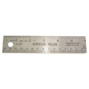  Armada Art 03009 6 in. Metal Ruler with Cork Back Office 